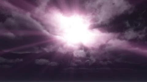 Moon horror clouds at night Stock Illustration