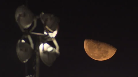 Moon hyperlapse Stock Footage 68868424