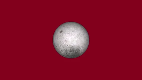 Moon icon animated video Stock Footage 295031747