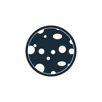 Moon Icon Design Template Elements Stock Illustration