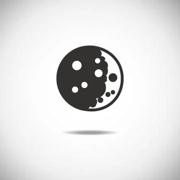 Moon icon Stock Illustration