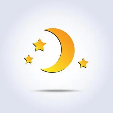 Moon icon Stock Illustration