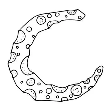 Moon icon. Stock Illustration