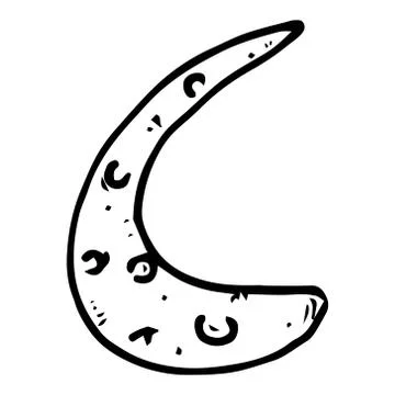 Moon icon. Stock Illustration