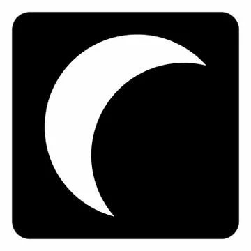 Moon icon illustration Stock Illustration