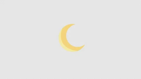 moon icon loop Animation video transpare... | Stock Video | Pond5