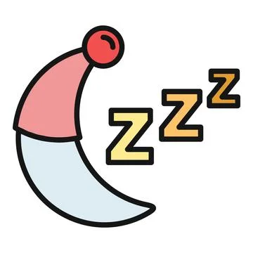 Moon icon representing sleep, night, and dreaming Ilustração Stock