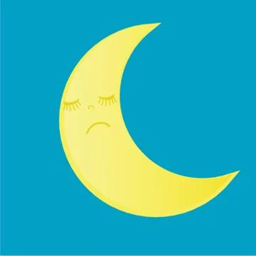 Moon icon vector Ilustração Stock