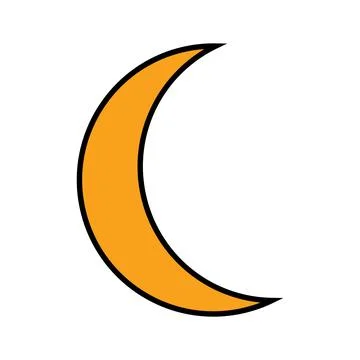 Moon icon vector Stock Illustration