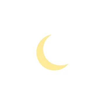 Moon icon vector illustration isolated Stock Illustration