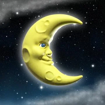 The moon Stock Illustration