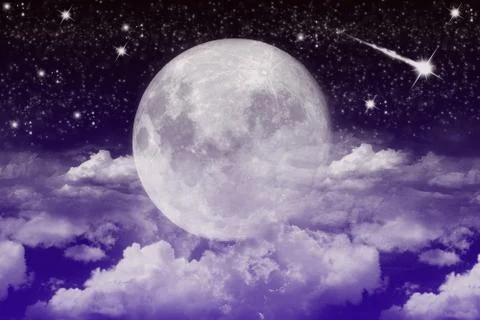 Moon illustration Illustrazione stock
