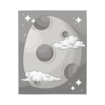 Moon Illustration Stock Illustration