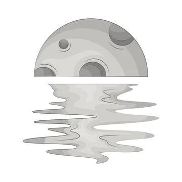 Moon Illustration Stock Illustration