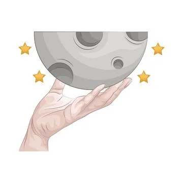 Moon Illustration Stock Illustration