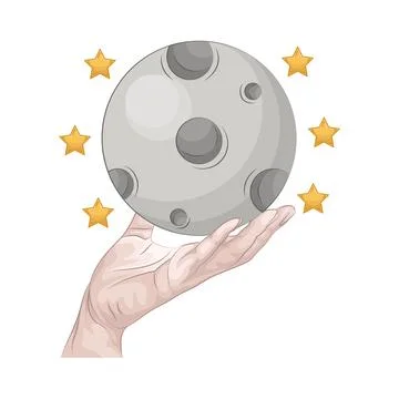 Moon Illustration Stock Illustration