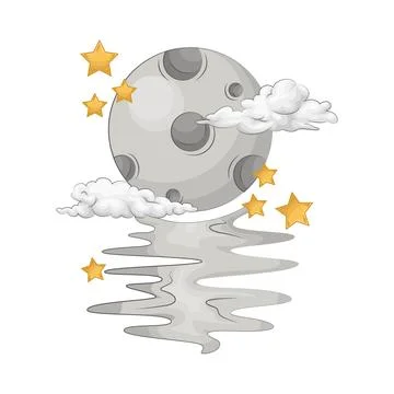 Moon Illustration Stock Illustration