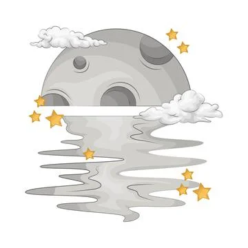 Moon Illustration Stock Illustration