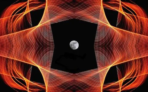 Moon illustration Foto stock