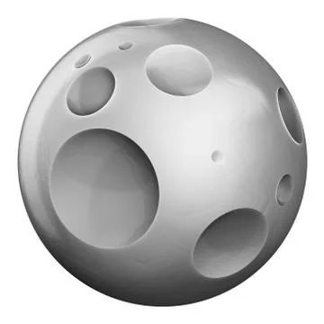 Moon on isolated background. Stock Illustration