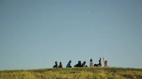 MOON  KIDS Stock Footage 56185909