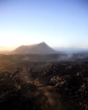 Moon like landscape Stock Photos