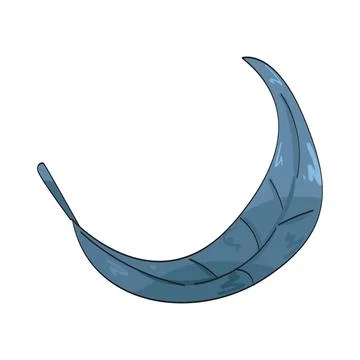 Moon leaf illustration Stock Illustration