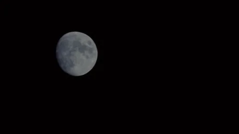 MOON LEFT TO RIGHT MOVEMENT TIMELAPSE 動画素材 140214887