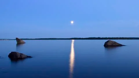 Moon light. Stockfoto's