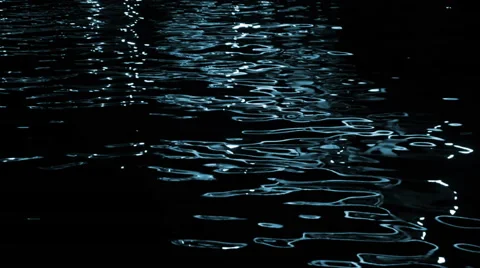 Moon light reflection in water Video stock 56409300