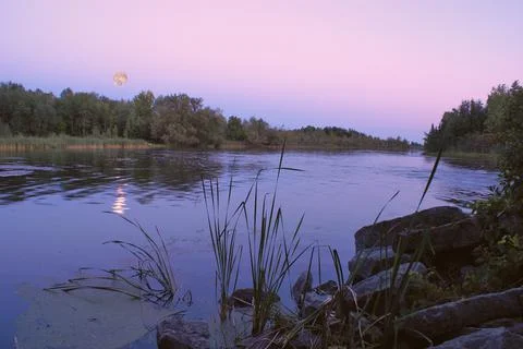 Moon Light Twighlight Foto stock