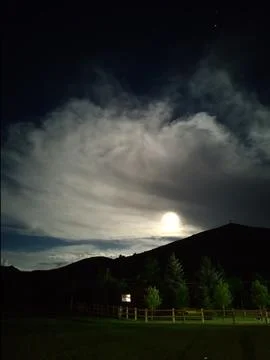 Moon Lit sky Stock Photos