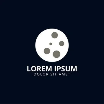 Moon logo design template Stock Illustration