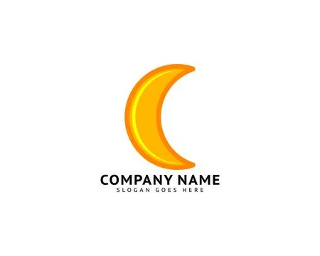 Moon logo design vector template Stock Illustration