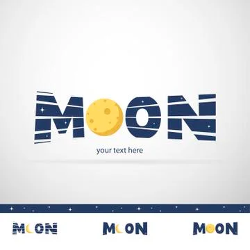 Moon Logo vector template. Ilustração Stock