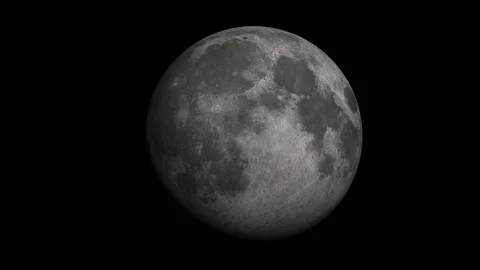 Moon. Looped. Video stock 88432182