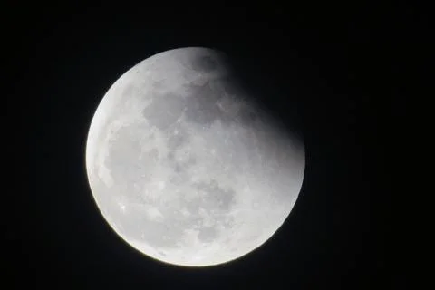 The moon, Lunar eclipse, the dark sky  26 May 2021 Fotos Stock