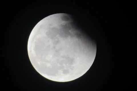 The moon, Lunar eclipse, the dark sky  26 May 2021 Fotos Stock