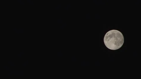Moon is made small and disappears from the sky 2 Stock Footage 58815524