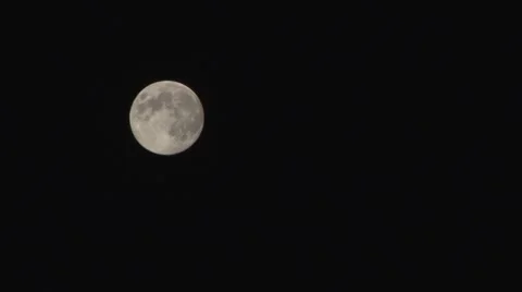 Moon is made small and disappears from the sky 1 Stock Footage 58815718