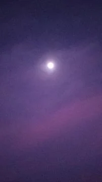 The moon at midnight is bright Stock Photos
