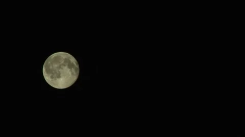Moon in motion, full moon time lapse Stock Footage 51780260