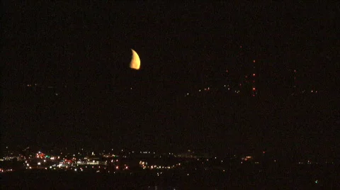 Moon &amp; Mountains Stock Footage 239491