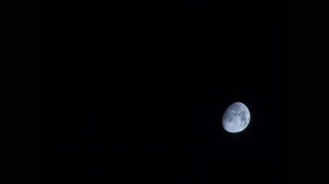 Moon Moving Across the Sky.mp4 Stock Footage 67482582