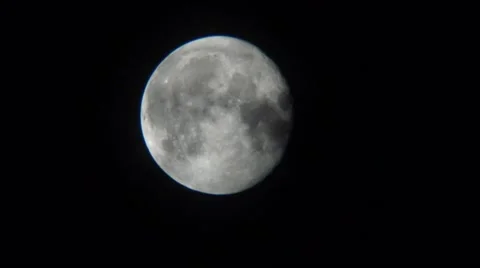 The Moon Moving Behind a Clouds Stock Footage 55643926