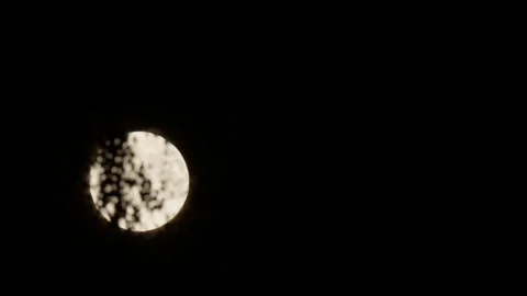 The Moon is Moving Behind the Tree Stock-Footage 345589422
