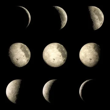 Moon NASA Illustrazione stock