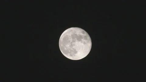 The Moon With an ND Filter Stock Footage 219285082