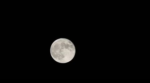 Moon on the night the dark sky Video stock 10953652