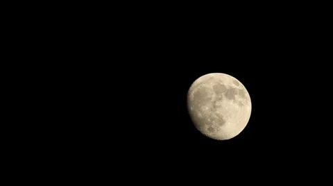 Moon on the night the dark sky Stock Footage 24270015
